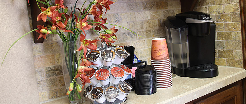 Complimentary Coffee Bar - Andover Family Dentistry